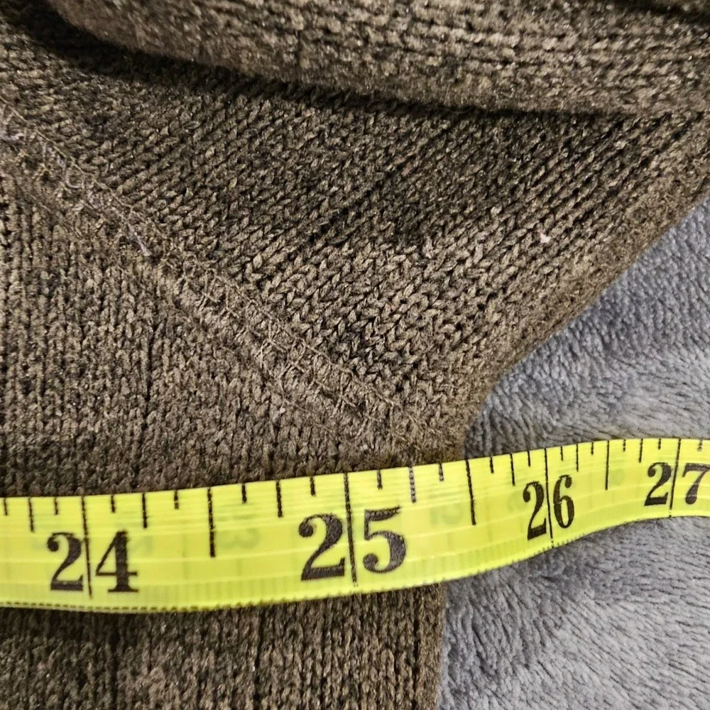 REI Men's Fleece Snap Neck Pullover Green Size L with Zipper Pocket